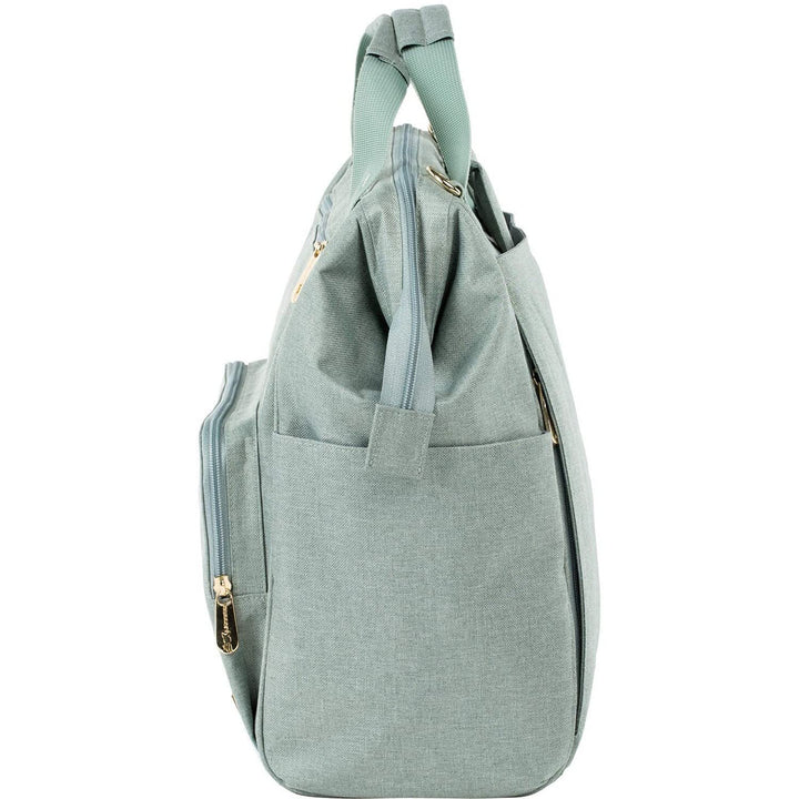 LÄSSIG Baby Wickelrucksack Wickeltasche inkl. Wickelzubehör nachhaltig produziert/Goldie Backpack, m