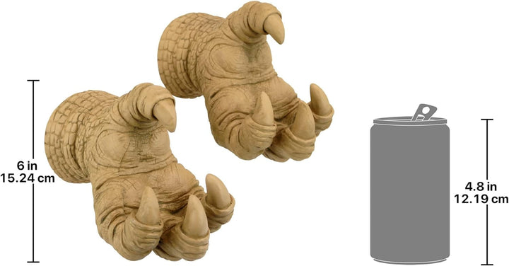 Design Toscano Talons von Dunheviel Drache Gothic-Dekor Wandskulpturen, Polyresin, gotischer stein,
