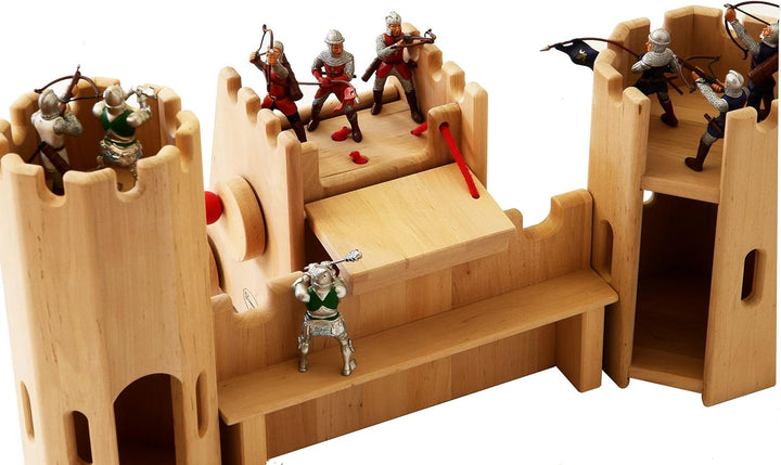 Erst-Holz 931 1101 Belagerungsturm für Drewart Ritterburg Burg nachhaltiges Holzspielzeug ...