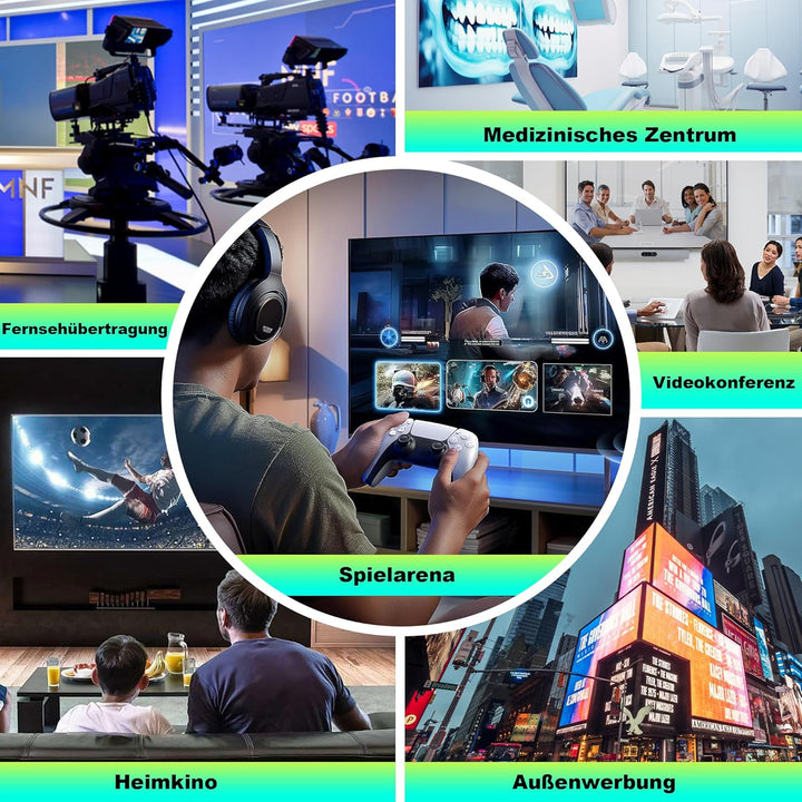 CAKOBLE hdmi 2.2 kabel 0.5m - 96Gbps Ultra Hochgeschwindig | 16K@60Hz, 8K@240Hz, 4K@480Hz | eARC, HD