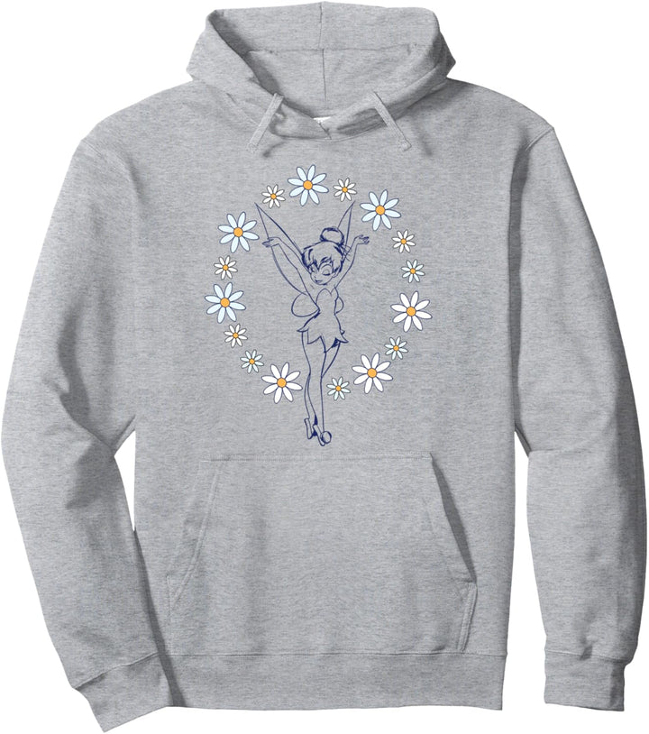 Disney Peter Pan Tinker Bell Spring Floral Circle Pullover Hoodie