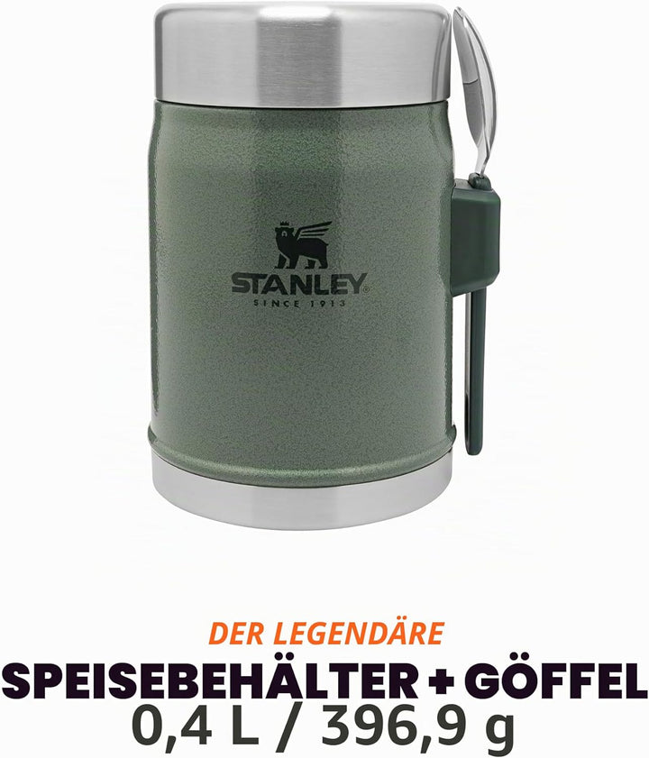 Stanley Classic Legendary Thermobehälter für Essen mit Spork 400 ml - Hält 7 Stunden Heiss oder Kalt