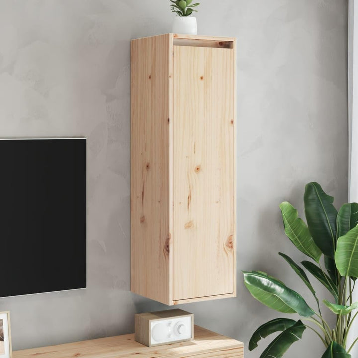 vidaXL 2X Massivholz Kiefer Wandschrank Hängeschrank TV Schrank Fernsehschrank Lowboard Fernsehtisch