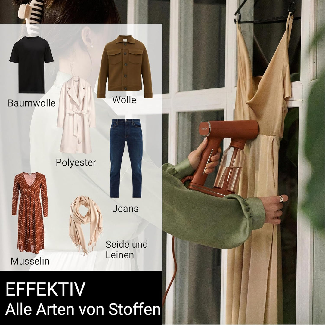 STEAMONE – Dampfglätter 2000 W, 30g/min – Handbügeleisen – Fassungsvermögen 400ml – Entfernt 99,99%