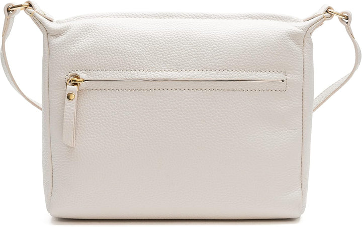Lazarotti Bologna Leder Umhängetasche Damen | verstellbarer Schultergurt | grosse Crossbody Bag | Sc