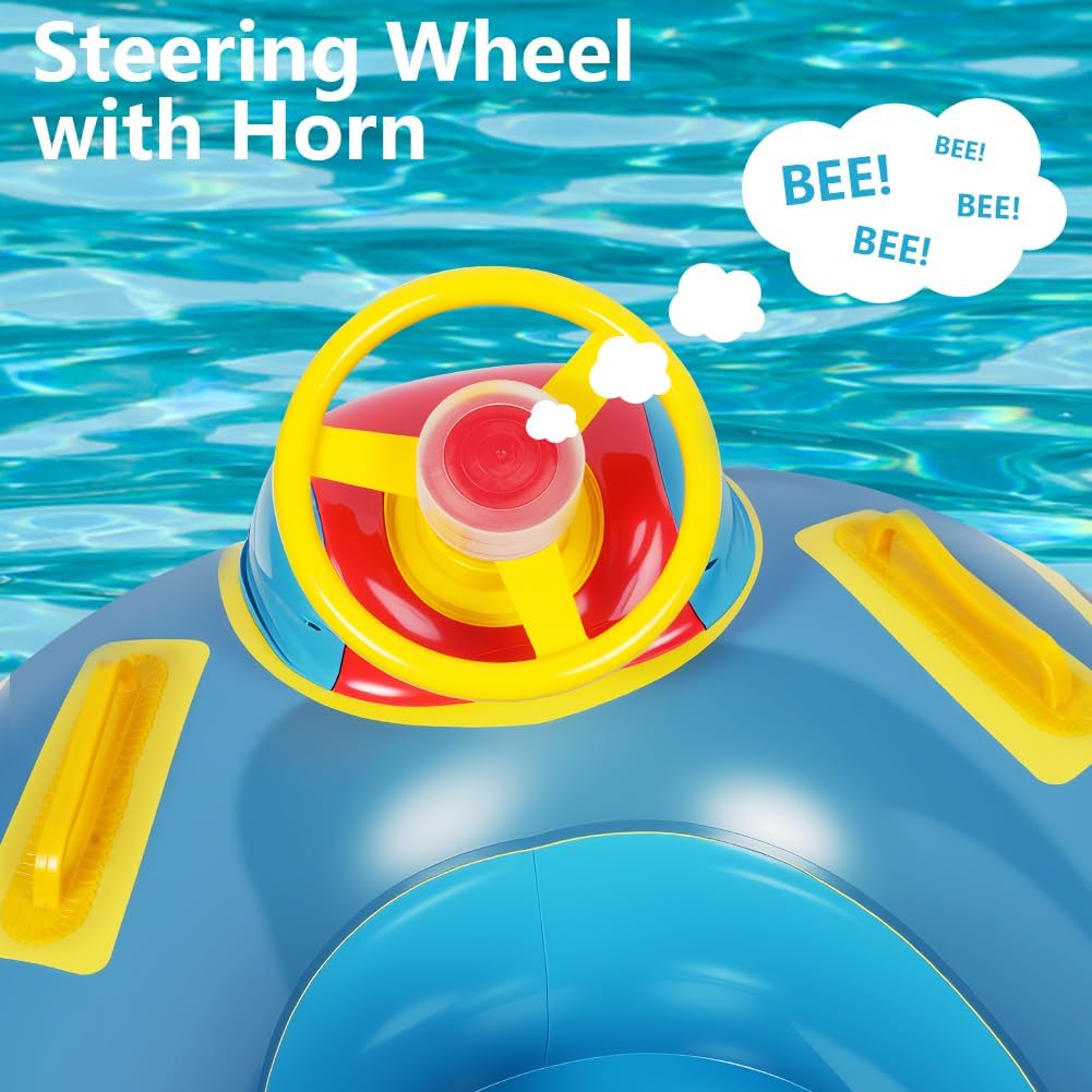 Vicloon Baby Schwimmring,Baby Float Kleinkinder Schwimmsitz,Baby Pool Schwimmring Automobil Stil mit