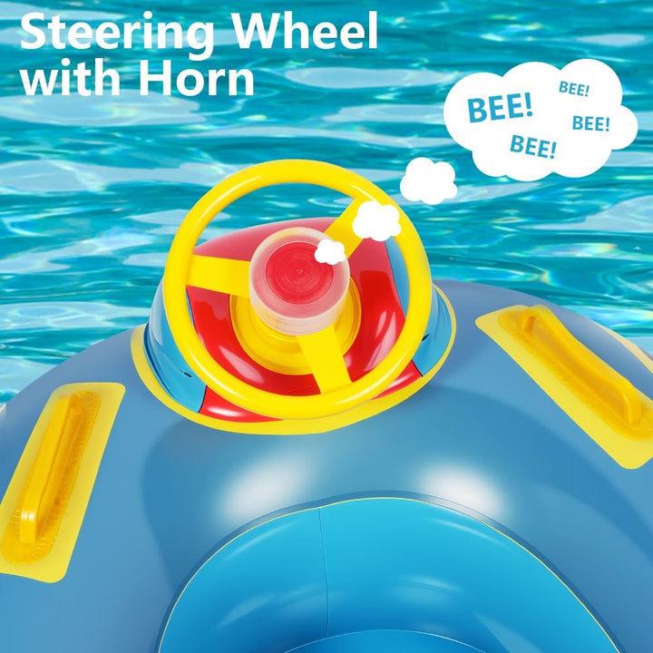 Vicloon Baby Schwimmring,Baby Float Kleinkinder Schwimmsitz,Baby Pool Schwimmring Automobil Stil mit