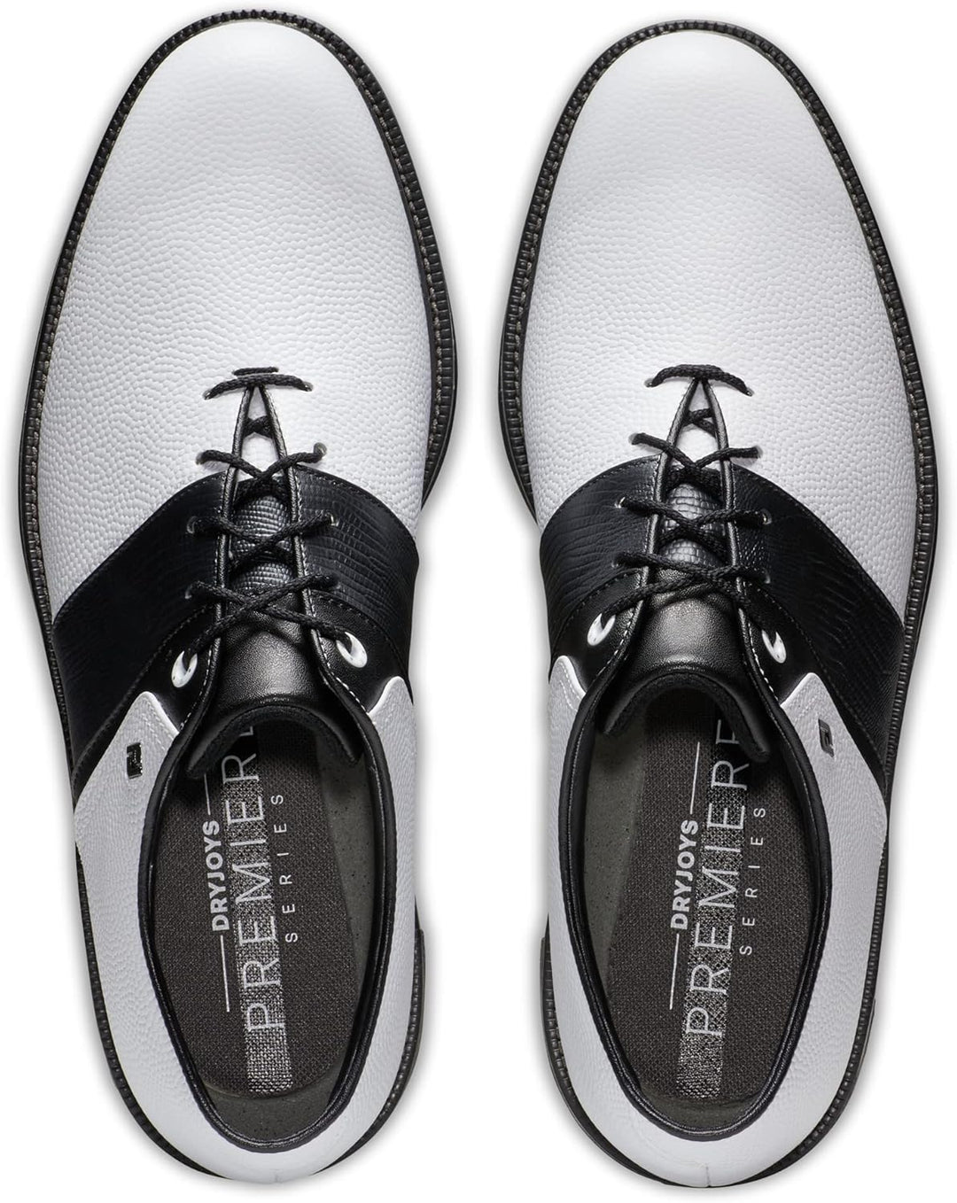 FootJoy Herren Premiere PackardGolfschuh 39.5 EU Weiss Schwarz, 39.5 EU Weiß Schwarz
