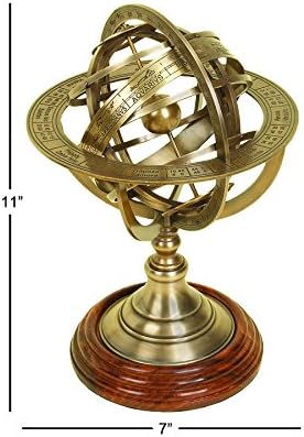 Deco 79 Messing Globe Armillary Einzigartige Tisch Decor