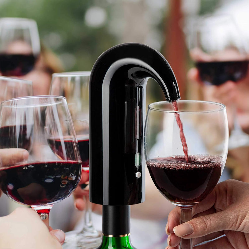 ONVAYA® Elektrischer Weinbelüfter und Wein Dekantierer | Wein Dekanter | Weinspender | Schnelldekant