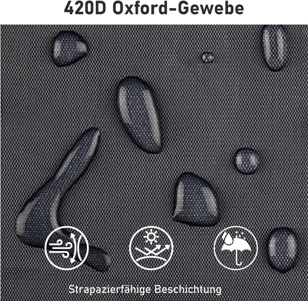 Purovi Schutzhülle für Sonnenschirme, Grau, 35x180 cm 180x 35 cm
