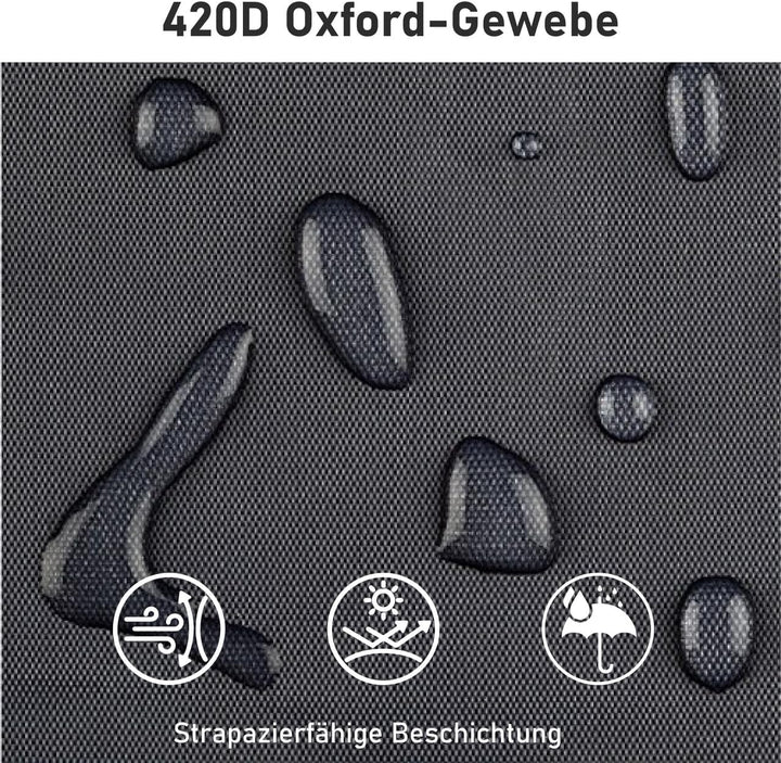 Purovi Schutzhülle für Sonnenschirme, Grau, 35x180 cm 180x 35 cm