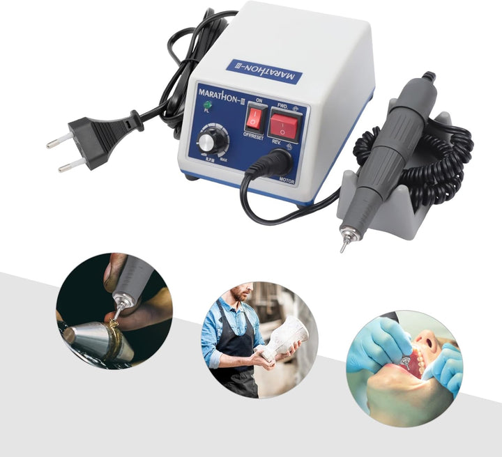 Labor Mikromotor 35000rpm Elektro Mikromotor Schleifmaschine mit Positiver Negativer Schalter Pedal