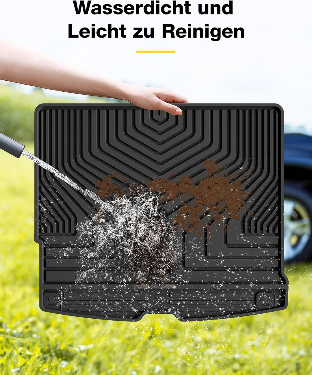3W Kofferraumwanne für Volvo XC60 2018-2025 2026, TPE Allwetter Massgeschneiderte Kofferraummatte Ko