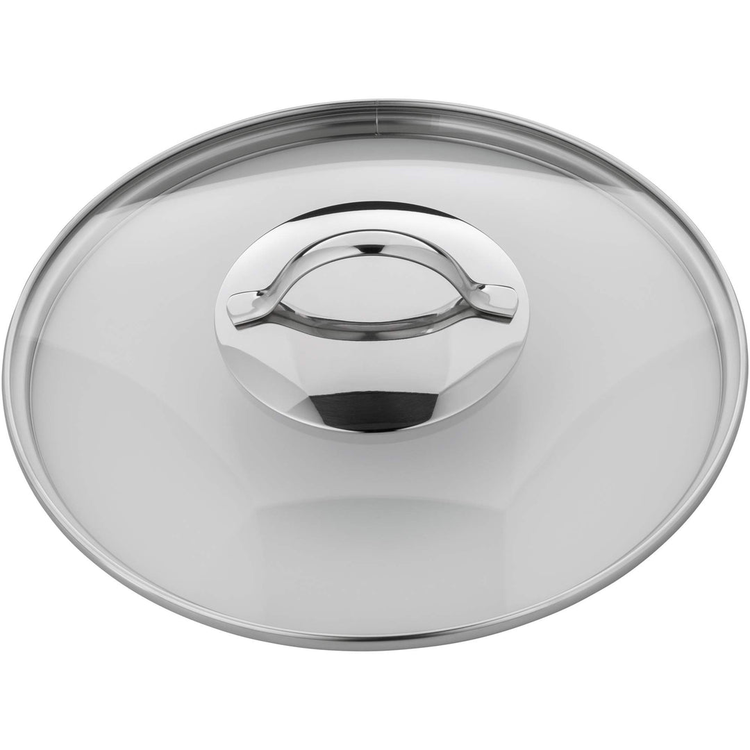WMF Pfannen- Topfdeckel 24 cm, Glasdeckel mit rundem Metallgriff, Deckel für Töpfe & Pfannen, hitzeb