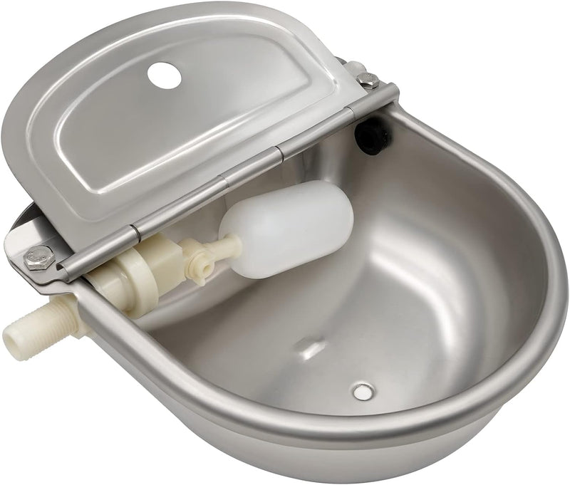 Automatischer Kuhtrinkwassernapf, Edelstahltränke für Hunde, Pferde, Rinder, Ziegen, Schafe, mit Kug