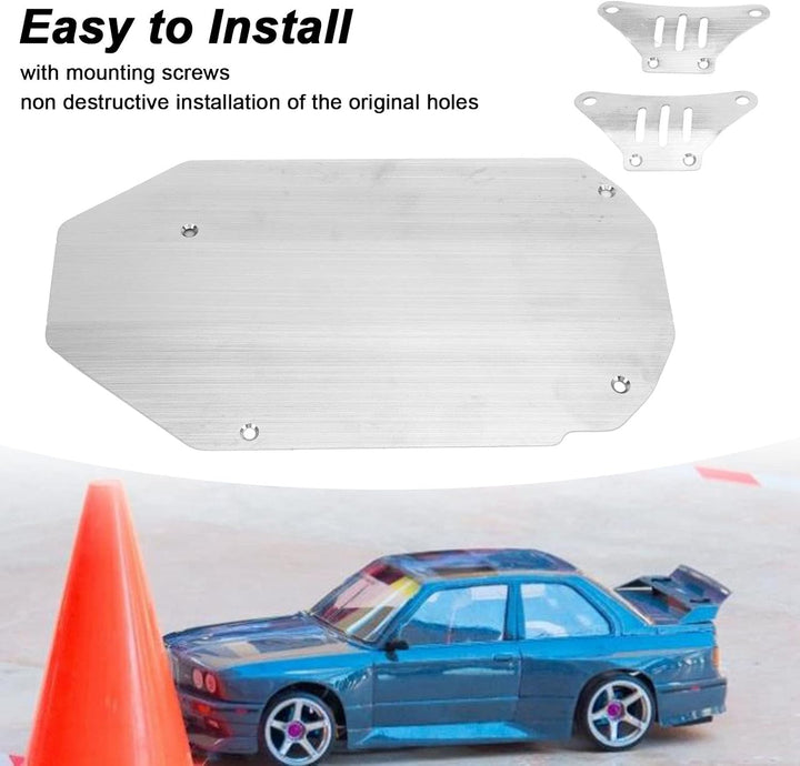 Sorandy Edelstahl Chassis Armor Set, 3 Stück RC Car Protector Guard Skid Plate für TT02 1/10 RC Car,