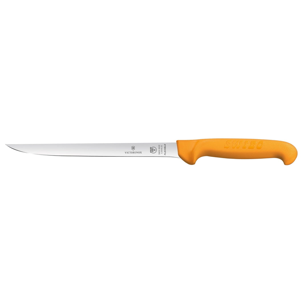 Victorinox Küchenmesser Swibo Fischmesser Normaler Schliff Flexschmal 20 cm Klingenlänge, 20 cm Klin