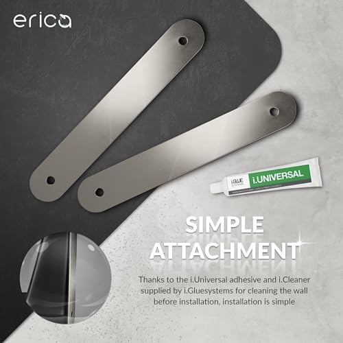Erica Duschvorhangstange L form 70x90, 70x160 oder 90x140 cm + Klebebefestigungen | Duschvorhang sta