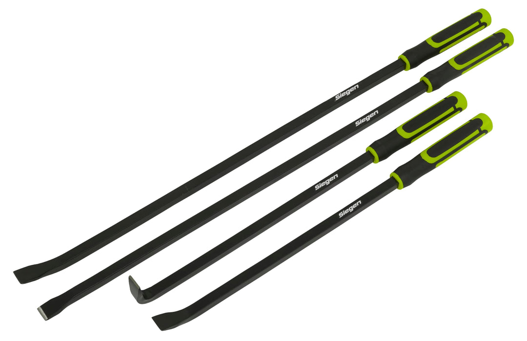 Pry Bar Set 4pc Heavy-Duty with Hammer cap