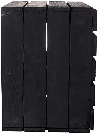 9er Set Neue Schwarze Obstkiste mit Zwischenboden 50cm x 40cm x 30cm Regal Holzregale Regalsystem We