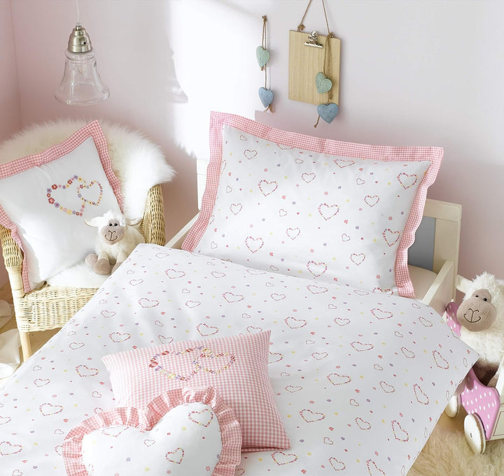 Lorena Mako-Satin Bettwäsche Lilly 1 Bettbezug 135 x 200 cm + 1 Kissenbezug 80 x 80 cm 135 cm x 200