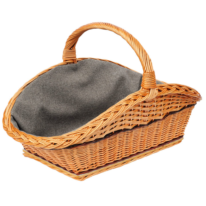 Kaminholzkorb Holzkorb Kamin Jute Brennholzkorb Kaminkorb Weide Tragekorb
