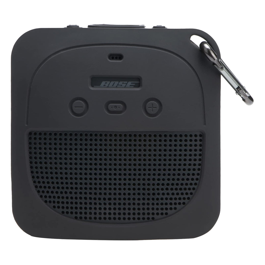 Aenllosi Silikonhülle für Bose SoundLink Micro Bluetooth Lautsprecher, Nur Tasche(Schwarz)