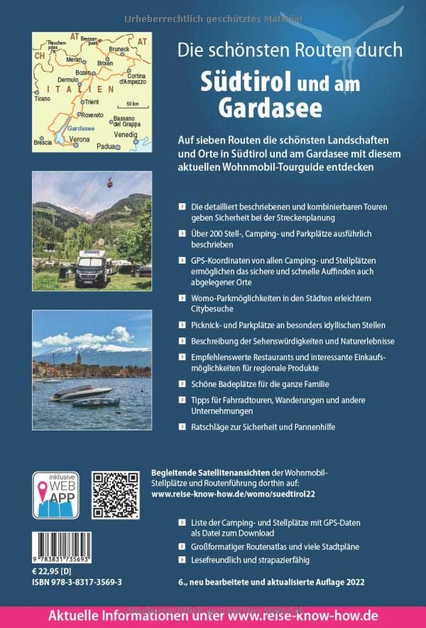 Reise Know-How Wohnmobil-Tourguide Südtirol mit Gardasee: Die schönsten Routen, Taschenbuch