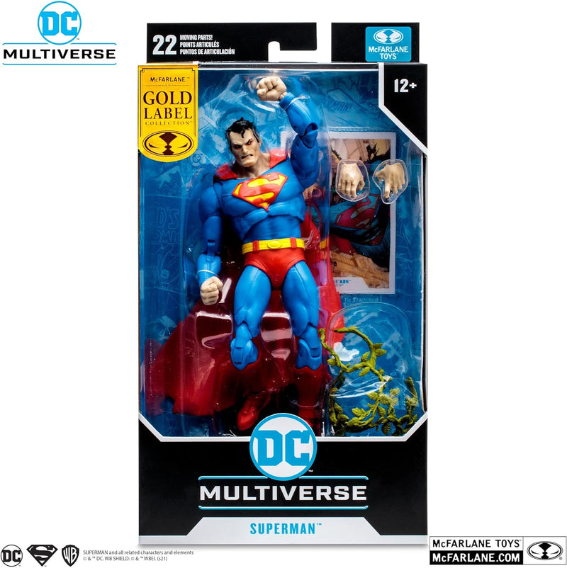 DC Multiverse Actionfigur Superman (Variant) Gold Label 18 cm