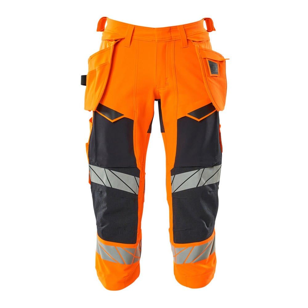 Mascot Unisex Dreiviertel-Hose Accelerate Safe, 19049-711-14010 Hi-vis Orangeschwarzblau