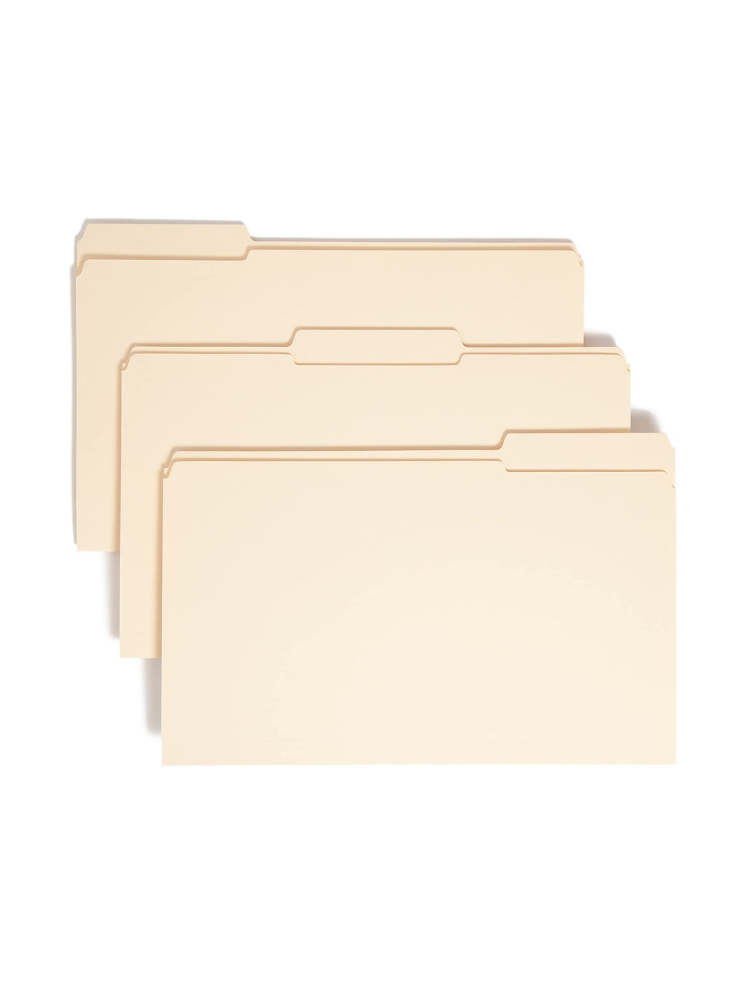 Smead Aktenordner, verstärkte 1/3-Schnitt-Registerkarte, legale Grösse, Manila, 100 Stück pro Box (1