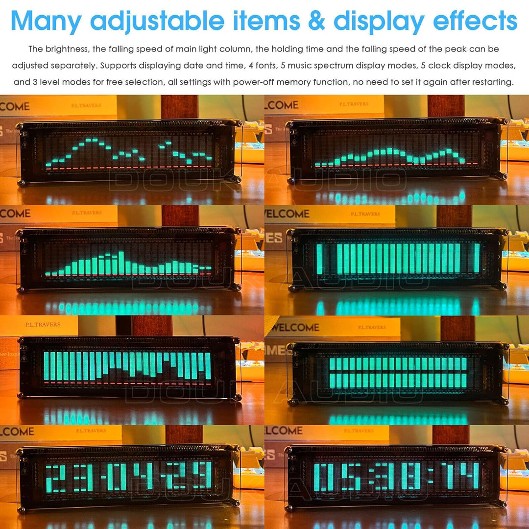 Nobsound AK2515 Music Spectrum Audio 15 Level Indicator VU Meter Screen Amplifier VFD LED Display Ve
