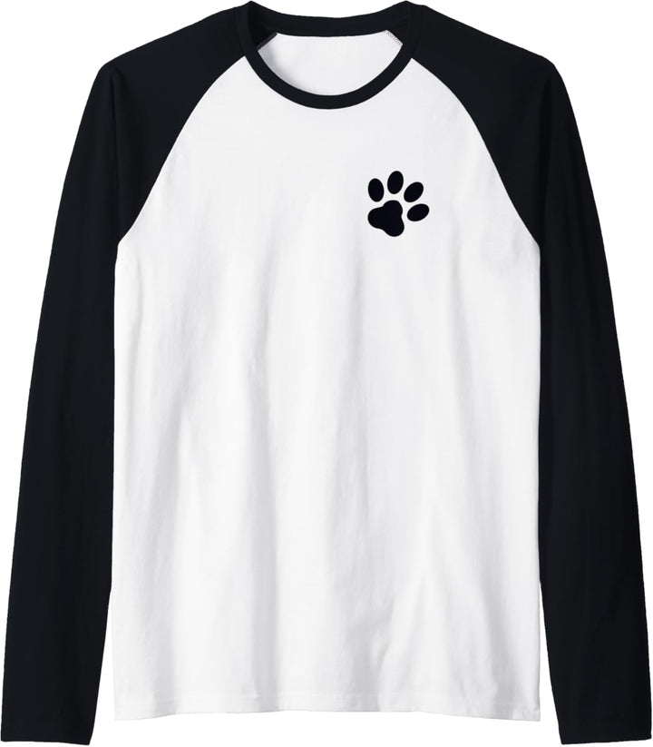 Haustier-Hund oder Katzen-Tatzen-Grafik Raglan