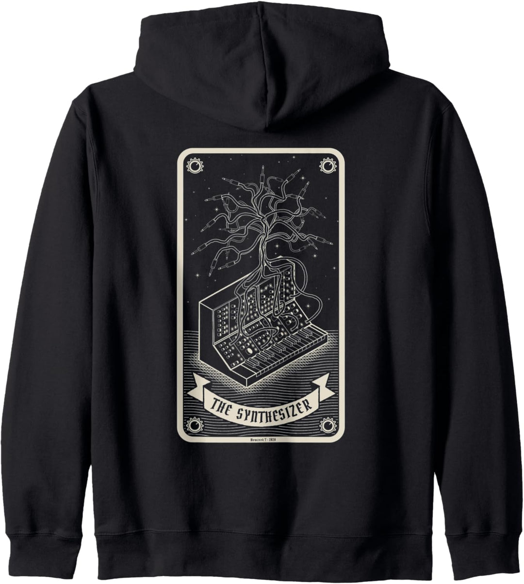 Synthesizer Tarot karte für Musiker Kapuzenjacke