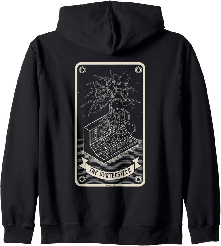 Synthesizer Tarot karte für Musiker Kapuzenjacke