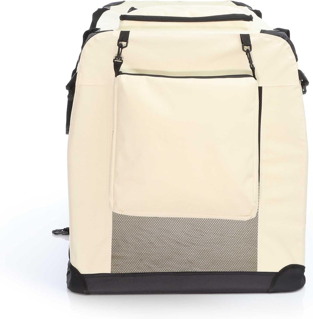 Fudajo Faltbare Transportbox für Hunde, Katzen XXXL (100x69x69cm), robust, leicht, sicher, Hundebox