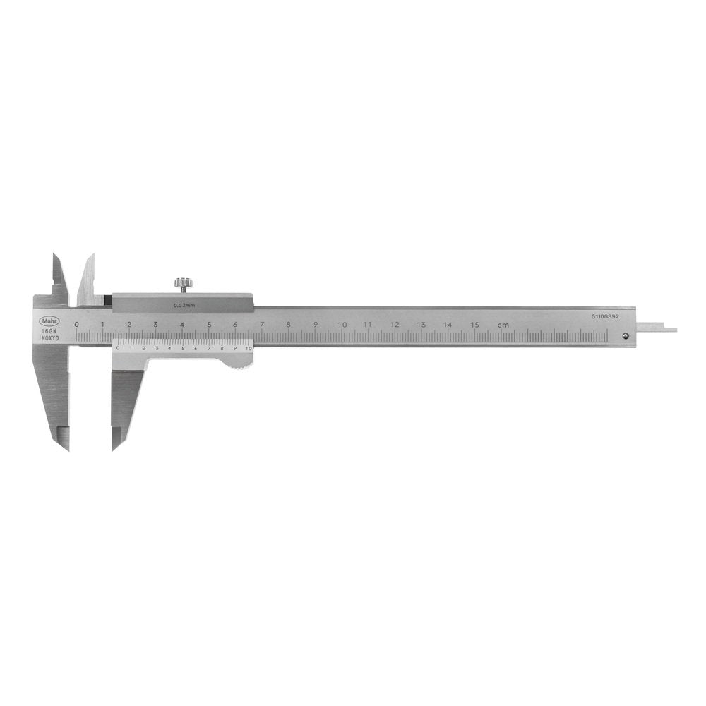 Mahr Taschen Messschieber 150 mm MarCal 16GN, Ablesung: 0,02 mm mit Feststellschraube 4100650