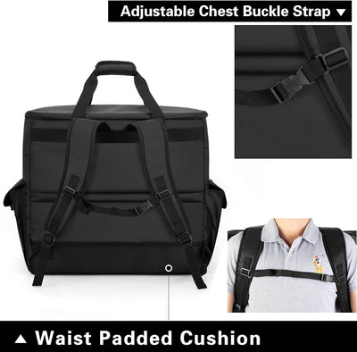 Trunab PC Host Tragetasche, Computer Rucksack für Prozessoren, Maus, Tastatur, Kopfhörer und Kabel,