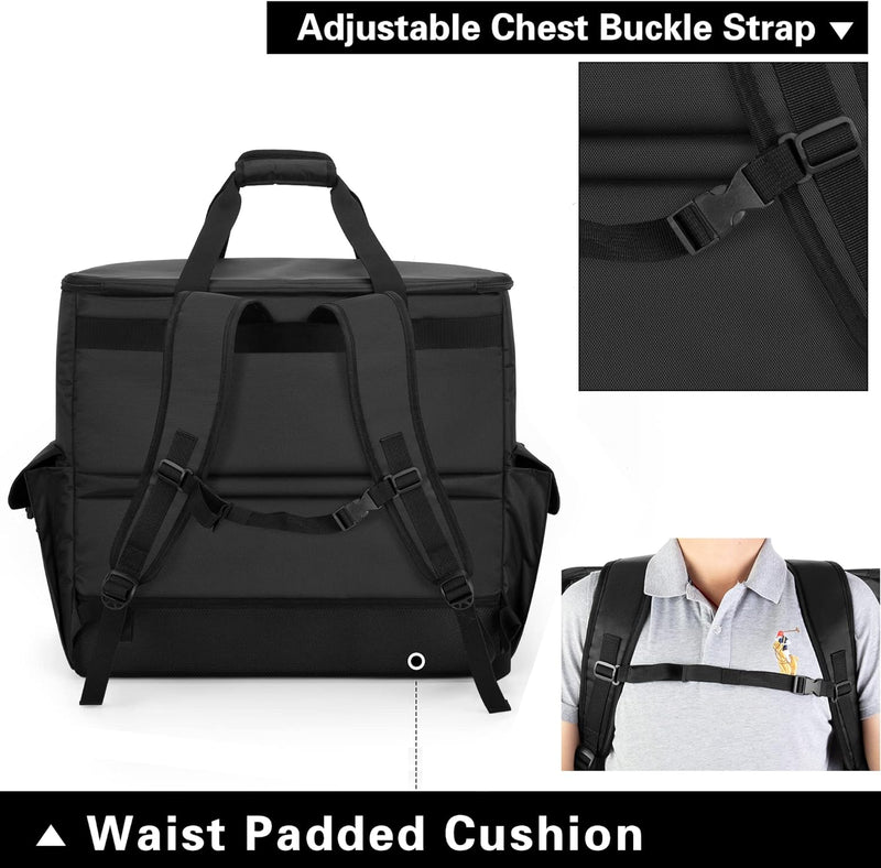 Trunab PC Host Tragetasche, Computer Rucksack für Prozessoren, Maus, Tastatur, Kopfhörer und Kabel,