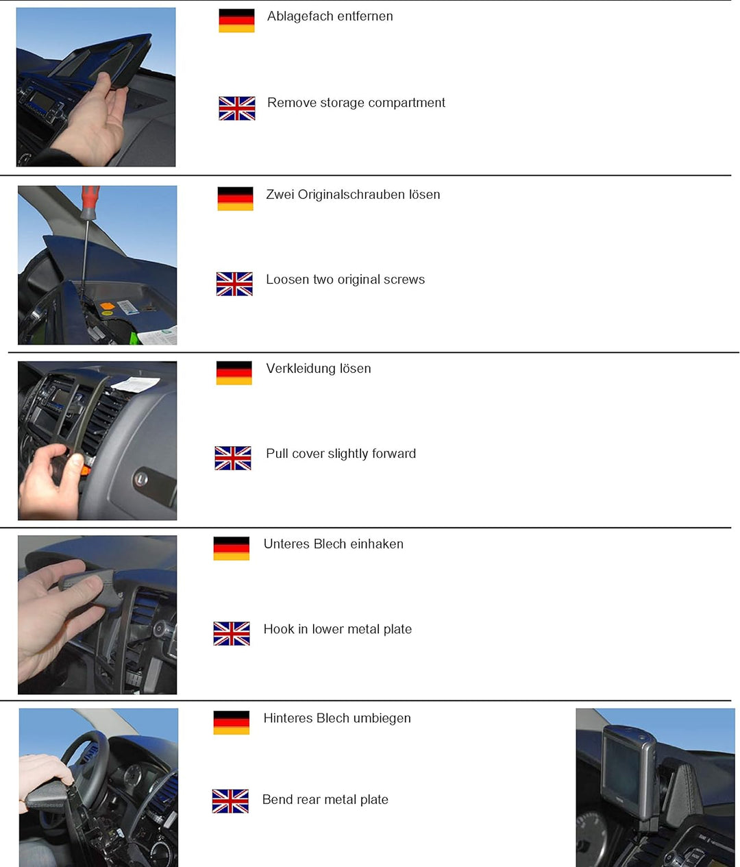 KUDA 296735 Halterung schwarz, schwarz