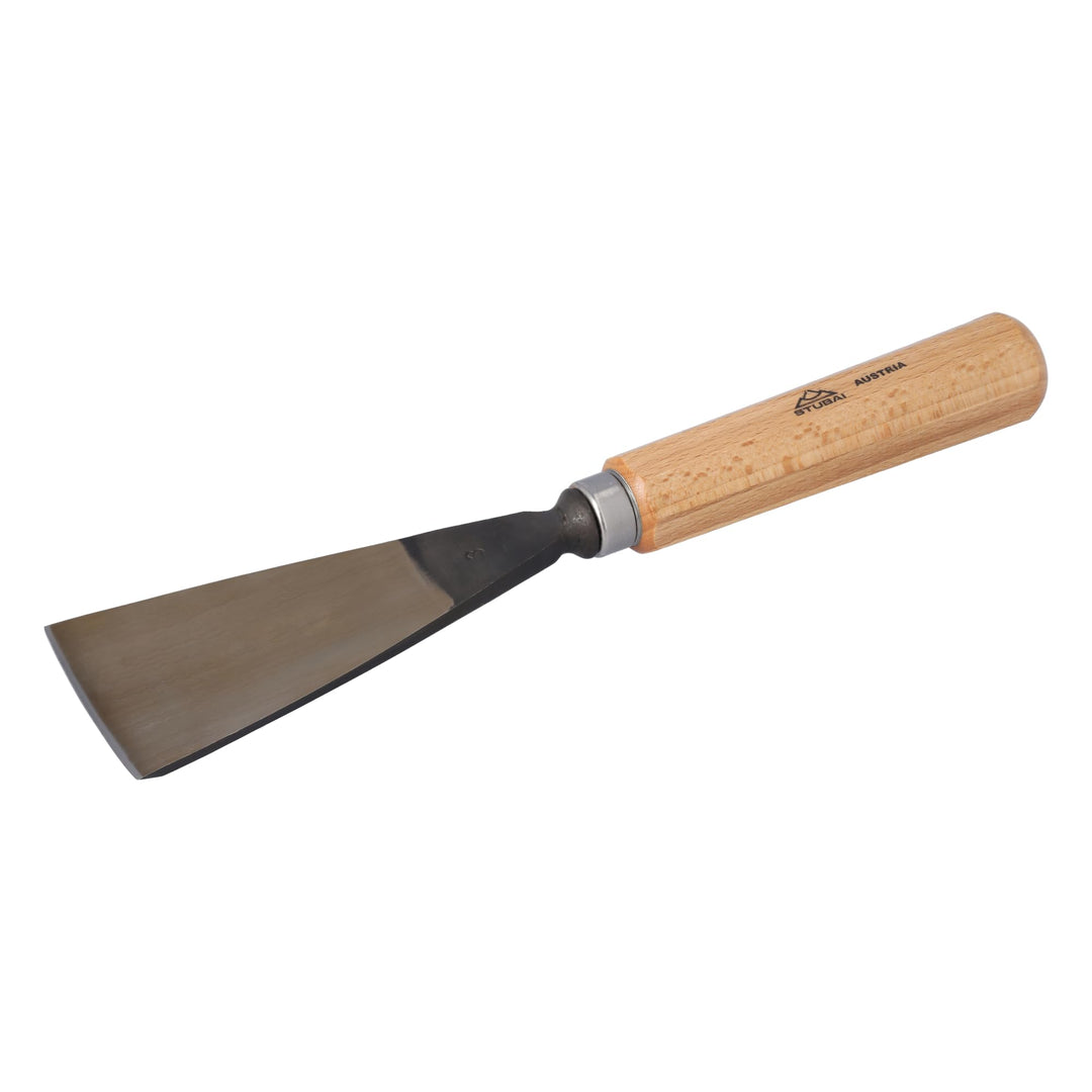 STUBAI Stemmeisen Stechbeitel Serie 52 - Form 3 | Gerades Flacheisen - 60 mm, mit Holzgriff, zum Vor
