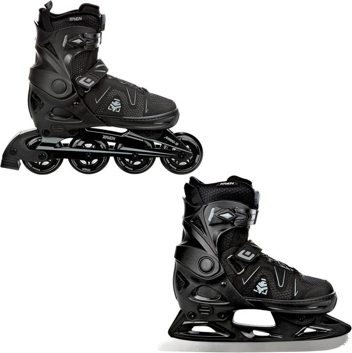 RAVEN Pulse 2in1 Schlittschuhe Inline Skates Inliner für Kinder und Erwachsene verstellbar