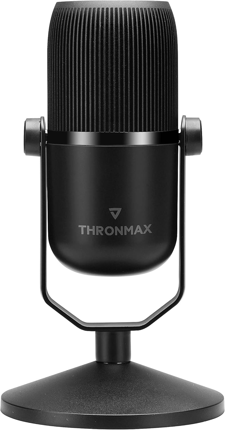 Thronmax Mdrill Zero (M4) Kondensator Mikrofon (Schwarz) für professionelle HD Aufnahmen (48kHz) in