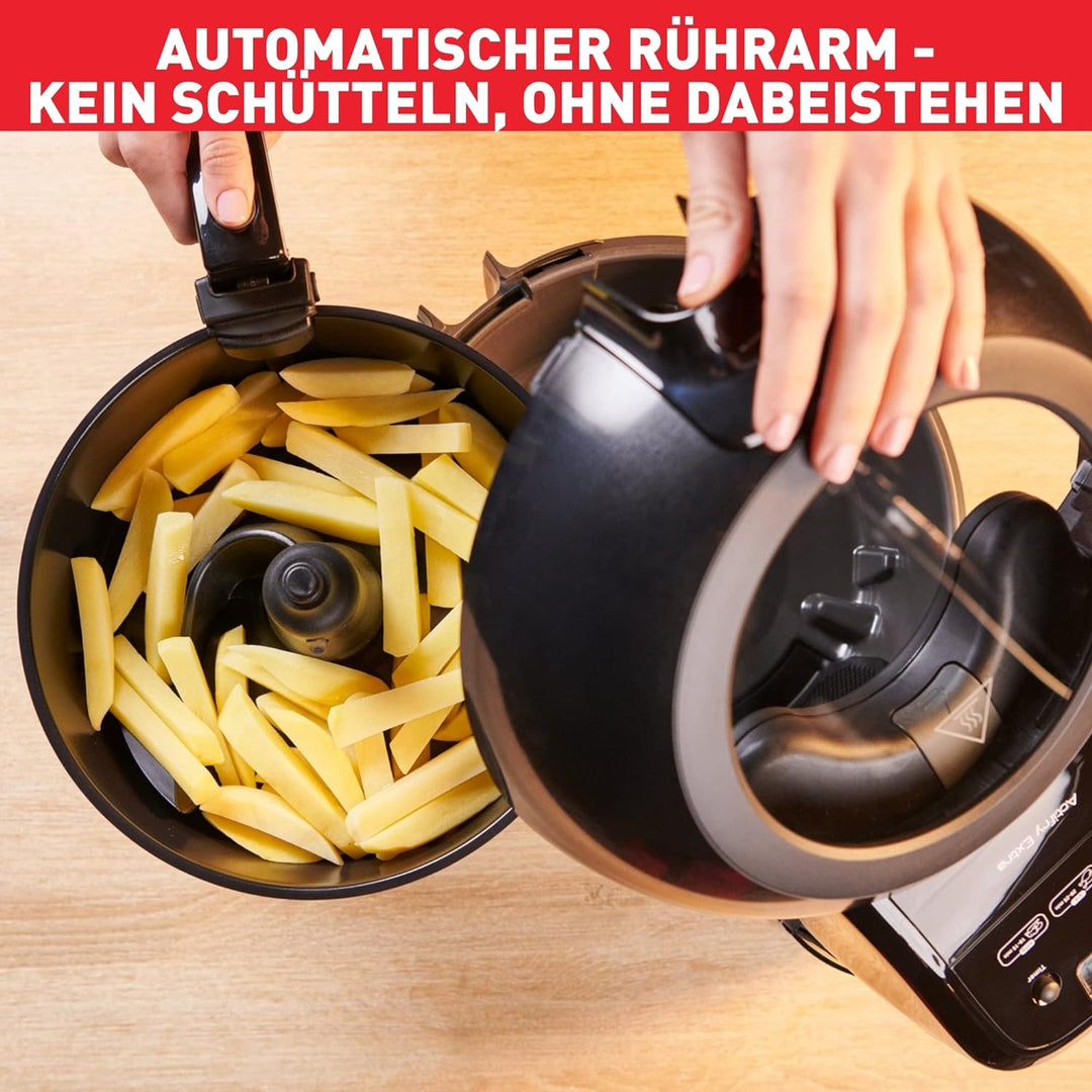 Tefal FZ7738 ActiFry Genius+ Heissluftfritteuse | 1500 Watt | Fassungsvermögen: 1,2 kg | Timer | 9 a