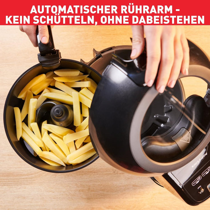 Tefal FZ7738 ActiFry Genius+ Heissluftfritteuse | 1500 Watt | Fassungsvermögen: 1,2 kg | Timer | 9 a