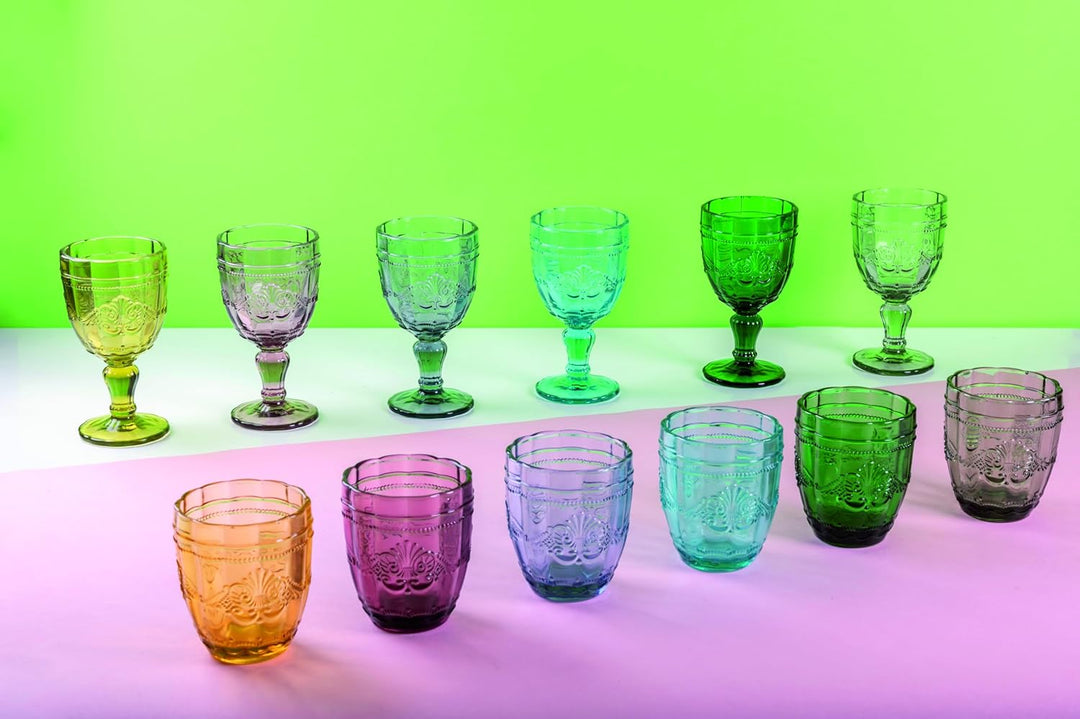 Villa d’Este Home Tivoli 2191709 Syrah Weingläser-Set, 6 Stück, Glas, Mehrfarbig