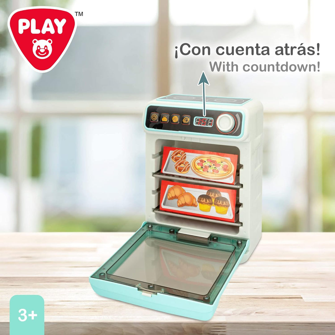 ColorBaby Play 46901 Spielzeugofen mit Lichtern und Geräuschen für Jungen und Mädchen, Mein erster O