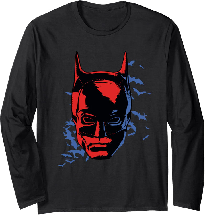 The Batman Shadowed Headshot Langarmshirt