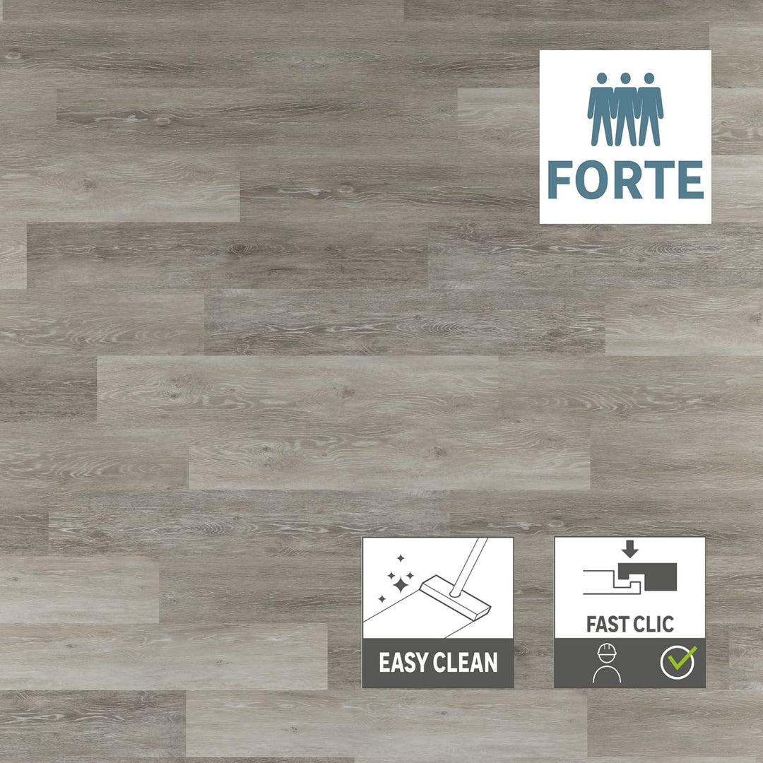 ARTENS - PVC Bodenbelag - Selbstklebende Dielen - FORTE- Helix - Dicke 2 mm - 2,23 m²/16 Dielen - Ho